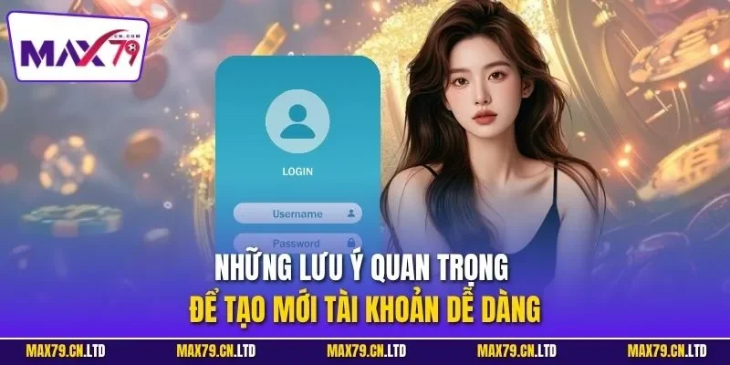 Những lưu ý quan trọng để tạo mới tài khoản dễ dàng